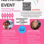 Flyer for Women's Nutrition Event