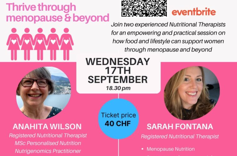 Flyer for Women's Nutrition Event